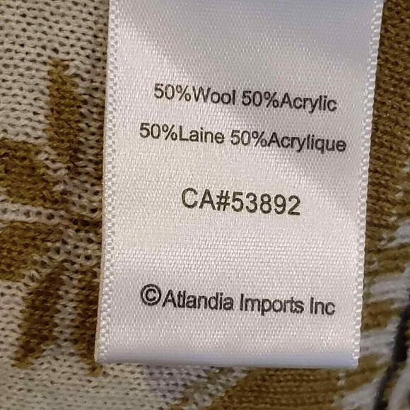 Icelandic Design Women's Open Front Cardigan Sweater Size Small Wool Blend - Picture 8 of 10